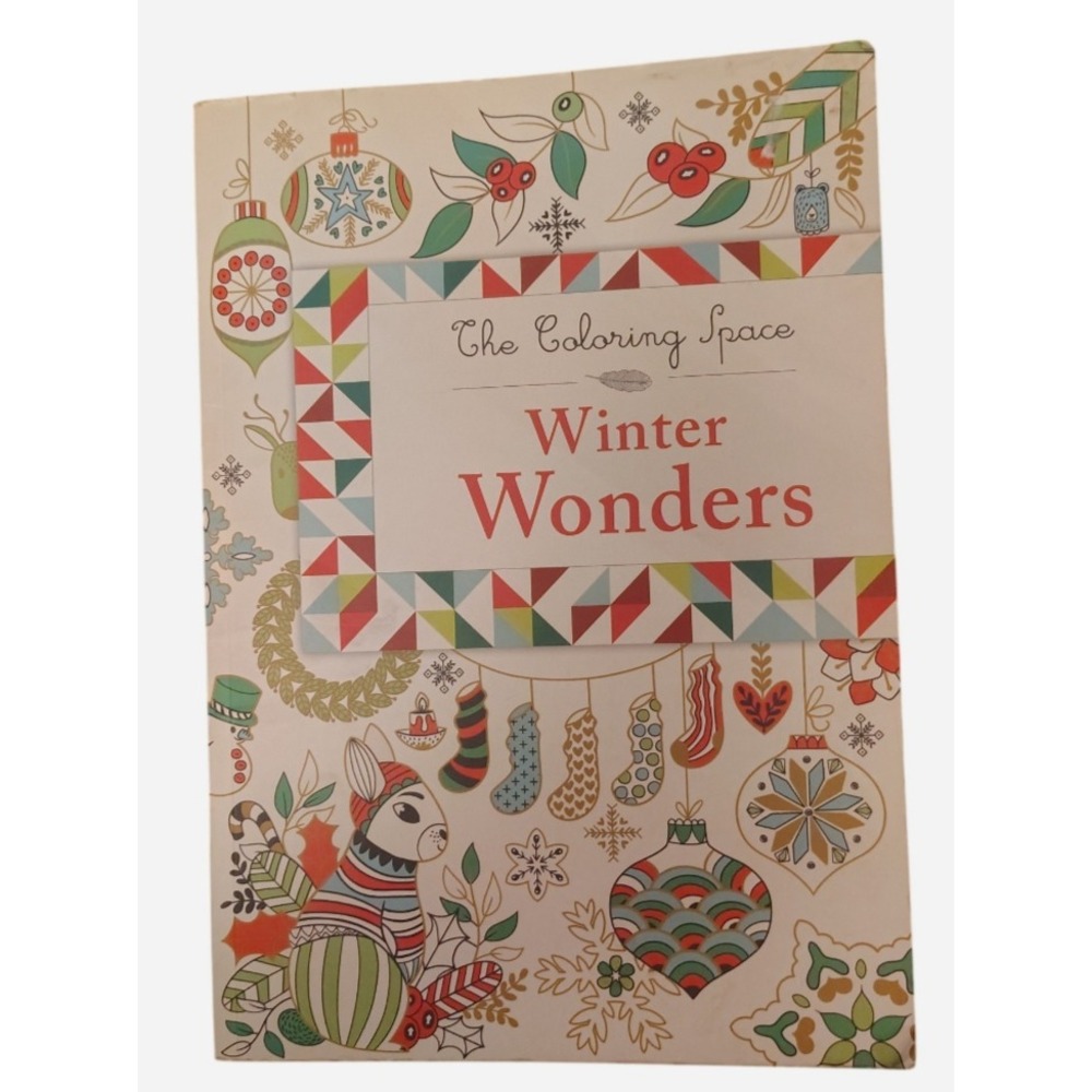 The Coloring Space Winter Wonders Adult Coloring Book Holiday Winter Scenes